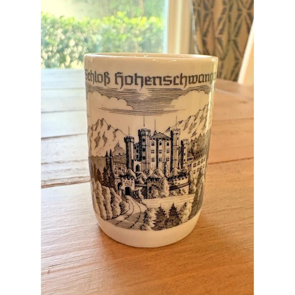Vintage Set of 3 German Shot or Schnapps Glasses Barware Used